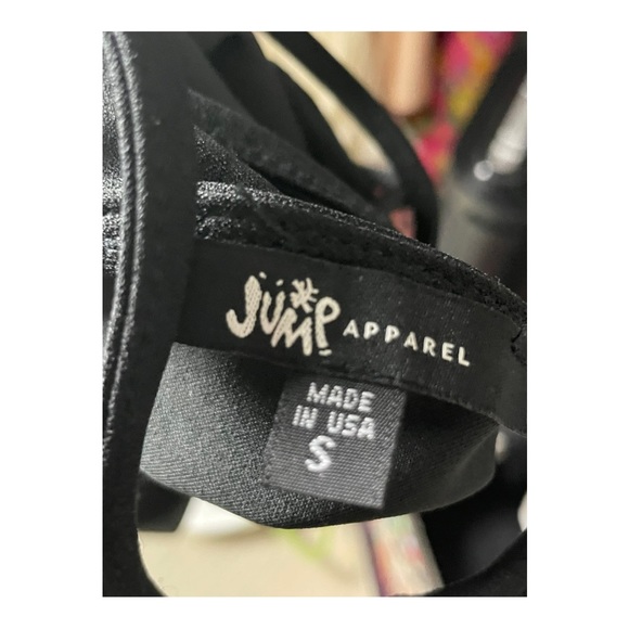 NWOT JUMP Apparel Square Neck Rhinestone Fringe Pull-On Dress - Picture 9 of 9